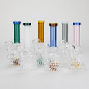 6" Stemless Glass Bong with Water Diffuser – 14mm Bowl Joint Glass Bong Bongzie Smokes