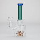 6" Stemless Glass Bong with Water Diffuser – 14mm Bowl Joint Glass Bong Bongzie Smokes