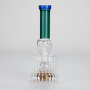 6" Stemless Glass Bong with Water Diffuser – 14mm Bowl Joint Glass Bong Bongzie Smokes