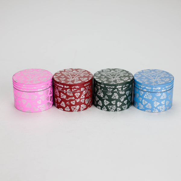 58mm Diamond Star 4-Part Aluminum Herb Grinder – 16pcs Bulk Pack Herb Grinder Bongzie Smokes