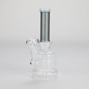 6" Stemless Glass Bong with Water Diffuser – 14mm Bowl Joint Glass Bong Bongzie Smokes Black