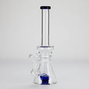 11" Stemless Glass Bong with Diffuser – 14mm Bowl Joint Glass Bong Bongzie Smokes Blue