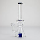11" Stemless Glass Bong with Diffuser – 14mm Bowl Joint Glass Bong Bongzie Smokes