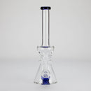 11" Stemless Glass Bong with Diffuser – 14mm Bowl Joint Glass Bong Bongzie Smokes