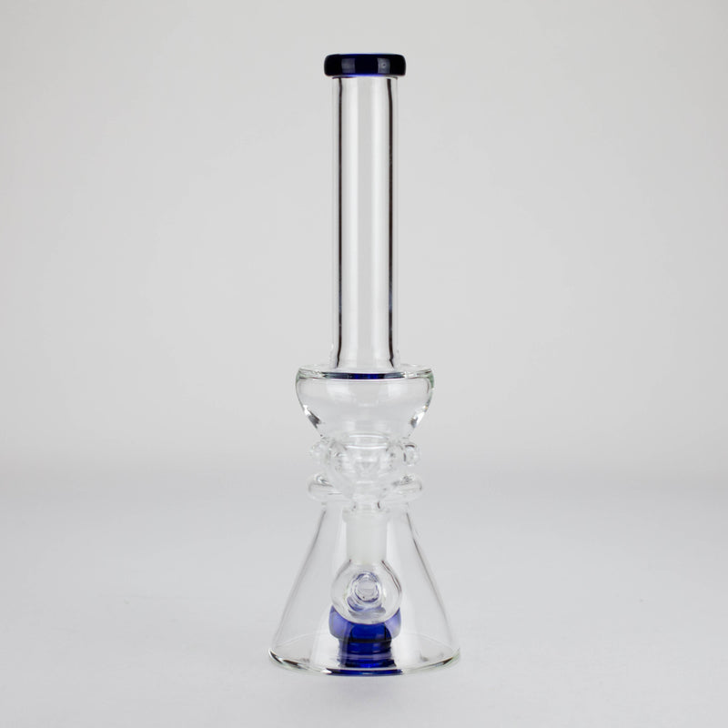 11" Stemless Glass Bong with Diffuser – 14mm Bowl Joint Glass Bong Bongzie Smokes