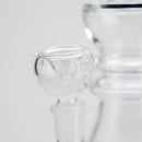 11" Stemless Glass Bong with Diffuser – 14mm Bowl Joint Glass Bong Bongzie Smokes