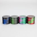 53mm Dual-Tone 4-Part Aluminum Herb Grinder – 20pcs Bulk Pack Regular Grinder Bongzie Smokes