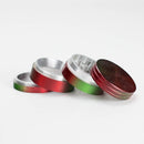 53mm Dual-Tone 4-Part Aluminum Herb Grinder – 20pcs Bulk Pack Regular Grinder Bongzie Smokes