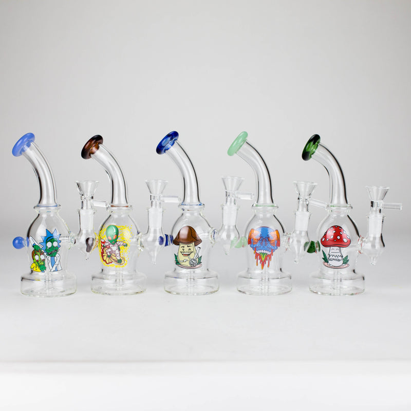 6.5″ Cartoon PrintGlass Bong [F230829-2B] Glass Bong Canadian Distributor