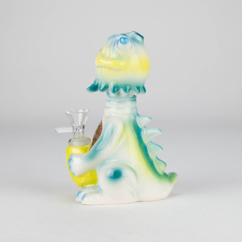 7″ Vintage Design Ceramic Bong – Unique Cyclops Monster Shape [ES079WP] Ceramic Bong Canadian Distributor