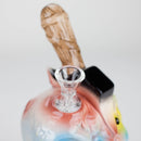 8" Vintage Dead Face Ceramic Bong – Horror-Inspired Smoking Art [ES094WP] Ceramic Bong Canadian Distributor