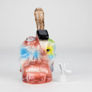 8" Vintage Dead Face Ceramic Bong – Horror-Inspired Smoking Art [ES094WP] Ceramic Bong Canadian Distributor