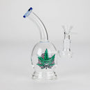 6.5″ Cartoon PrintGlass Bong [F230829-2C] Glass Bong Canadian Distributor Blue (Sticker 1)