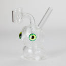 4″ Owl Glass Dab Rig [F20230926-4B] Glass Rig Canadian Distributor White