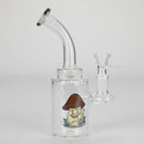 6.5″ Cartoon PrintGlass Bong [F230829-2A] Glass Bong Canadian Distributor Gray (Sticker 1)