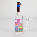 6″ Wine Bottle Design Glass Bong [G0923045] Glass Bong Canadian Distributor Cartoon (Bottle 2)