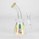 6.5″ Cartoon PrintGlass Bong [F230829-2D] Glass Bong Canadian Distributor Yellow (Sticker 1)