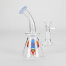 6.5″ Cartoon PrintGlass Bong [F230829-2D] Glass Bong Canadian Distributor Milk Blue (Sticker 2)