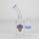 6.5″ Cartoon Print Glass Bong [F230829-2E] Glass Bong Canadian Distributor Milk Blue (Sticker 3)