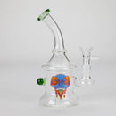6.5″ Cartoon PrintGlass Bong [F230829-1E] Glass Bong Canadian Distributor Green (Sticker 4)