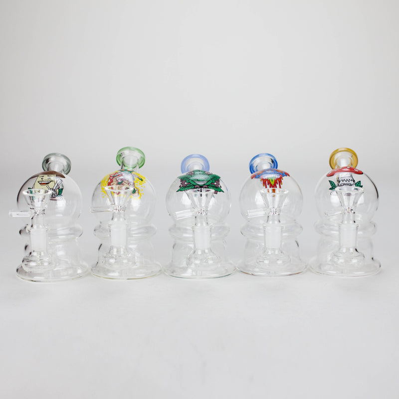 6.5″ Cartoon Print Glass Bong [F230829-3] Glass Bong Canadian Distributor