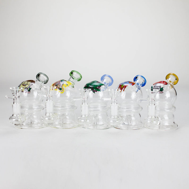 6.5″ Cartoon Print Glass Bong [F230829-3] Glass Bong Canadian Distributor