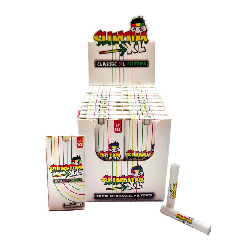 O Slimjim | Classic XL Carbon Filters (6mm) (Box of 20)