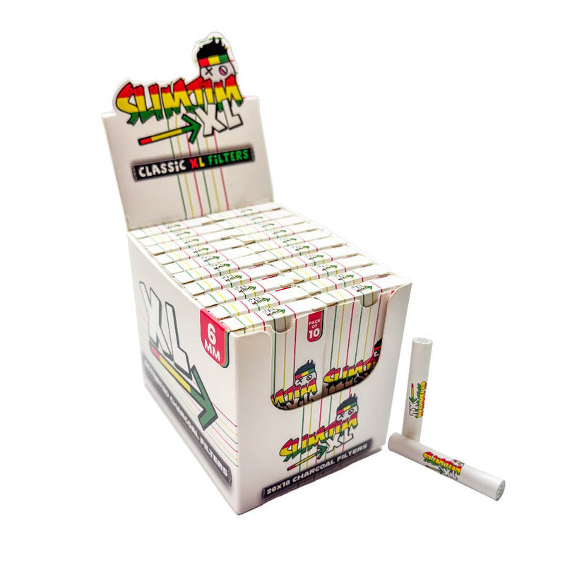 O Slimjim | Classic XL Carbon Filters (6mm) (Box of 20)