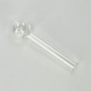 High Quality Glass Oil Burner – Clear (4", 6", 8", 12") Oil Burner RMG WHOLESALE 4" (8 pieces)