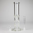 12" Cylindrical Clear Water Pipe – Straight Tube Bong | 9mm Thick Glass Bong RMG WHOLESALE