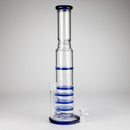 17" Blue Honeycomb Cycler Glass Bong – 4 Honeycomb Diffusers Glass Bong RMG WHOLESALE
