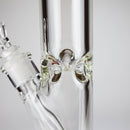 15" Cylindrical Clear Glass Water Pipe – 7mm Thick with Ice Catcher Straight Tube Bong with Wide Base & Deep Bowl Glass Bong RMG WHOLESALE