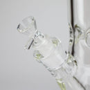 15" Cylindrical Clear Glass Water Pipe – 7mm Thick with Ice Catcher Straight Tube Bong with Wide Base & Deep Bowl Glass Bong RMG WHOLESALE