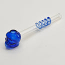 Color Skull Oil Burner Pipe [SKP] Oil Burner Super Supplys Inc Blue