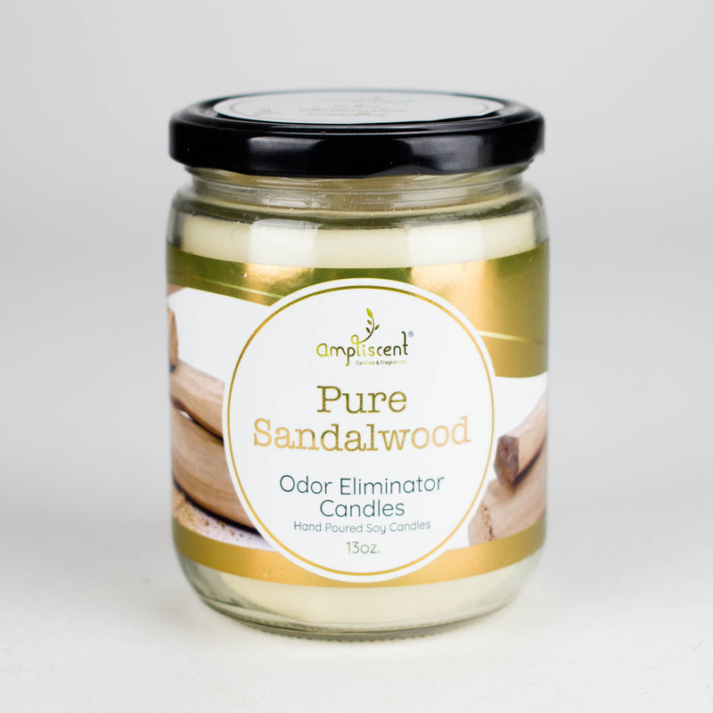 Ampliscent | Candles Odor Eliminator – 13oz Candle Canadian Distributor Pure Sandal Wood