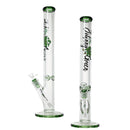 Johnny Green | 20″ 9mm Straight Tube with Grid Percolator Slide – Green (MJG-014) Glass Bong Canadian Distributor