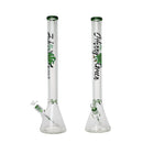Johnny Green | 24″ 9mm Beaker with Elephant Joint and Grid Percolator Slide – Green (MJG-005) Glass Bong Canadian Distributor