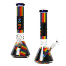 14″ 5MM Glass Beaker Bong – (LGBTQ-00x) Glass Bong Canadian Distributor Design 1