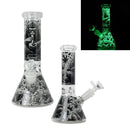 8″Glow In The Dark Glass bong – Assorted (CDGlOW-001-15)-Box of 15 Glass Bong Canadian Distributor