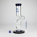 NG | 12" Zong Straight Bong – Colored Base & Slitted Downstem [G1103] Glass Bong High-End Brands Glass