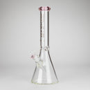 NG | 16 inch 9mm Flat Mouth Beaker [S202] Glass Bong High-End Brands Glass PINK