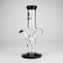 NG | 12" Zong Straight Bong – Colored Base & Slitted Downstem [G1103] Glass Bong High-End Brands Glass BLACK