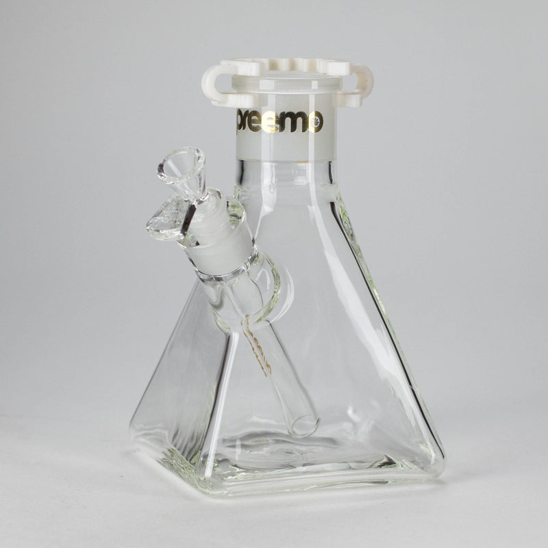 Preemo | 8" Pyramid Beaker Base – 7mm Thick Glass DIY Piece [P006] Beaker Bong preemo GOLD
