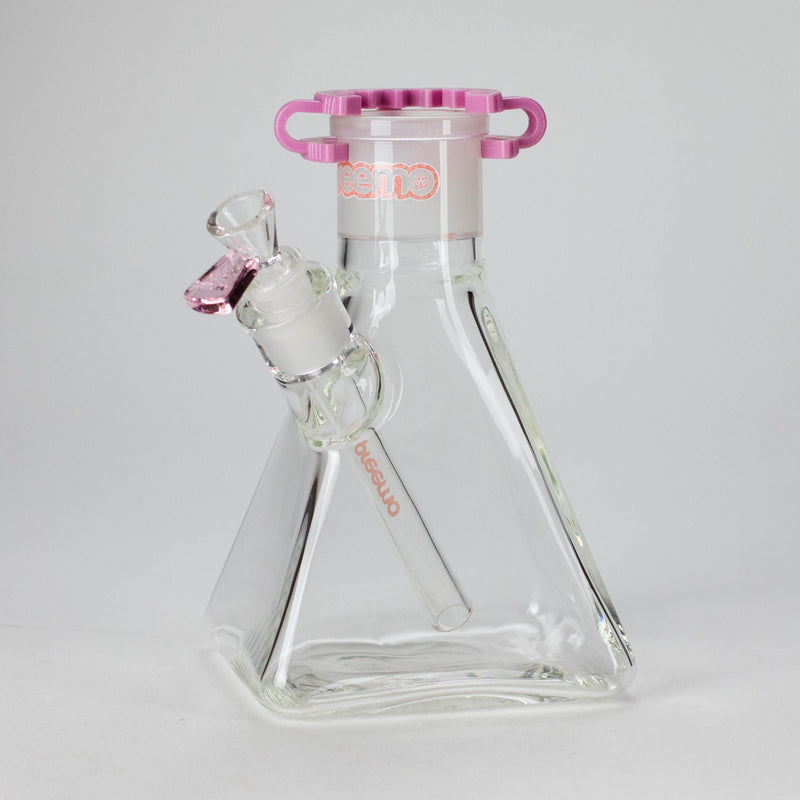 Preemo | 8" Pyramid Beaker Base – 7mm Thick Glass DIY Piece [P006] Beaker Bong preemo PINK