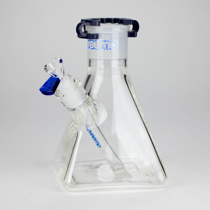 Preemo | 8" Pyramid Beaker Base – 7mm Thick Glass DIY Piece [P006] Beaker Bong preemo BLUE