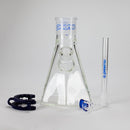 Preemo | 8" Hexagonal Beaker Base – 7mm Thick Geometric Glass [P028] Glass Bong preemo