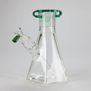 Preemo | 8" Hexagonal Beaker Base – 7mm Thick Geometric Glass [P028] Glass Bong preemo GREEN