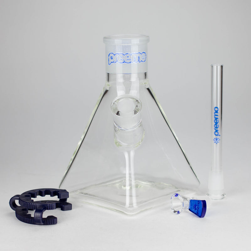 Preemo | 8" Pyramid Beaker Base – 7mm Thick Glass DIY Piece [P006] Beaker Bong preemo