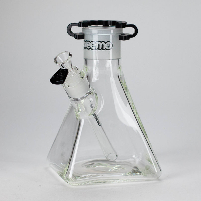 Preemo | 8" Pyramid Beaker Base – 7mm Thick Glass DIY Piece [P006] Beaker Bong preemo BLACK