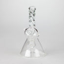 6" Twist Neck Glass Bong with Water Diffuser | 14mm Bowl Joint | Stemless Design Glass Bong Bongzie Smokes